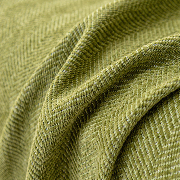 Ins Style Chenille Sofa Towel Herringbone Pattern Pure Color Sofa Cushion Skin-Friendly Anti-Wrinkle Multi-Purpose Machine Washable Sofa Cover Cloth